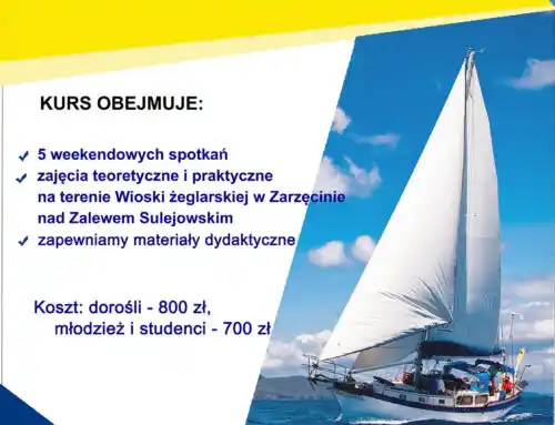 WEEKENDOWY KURS ŻEGLARSKI